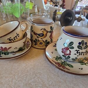 Vintage Wilhelm Kagel Tea Set, for "Herb" 💗ers